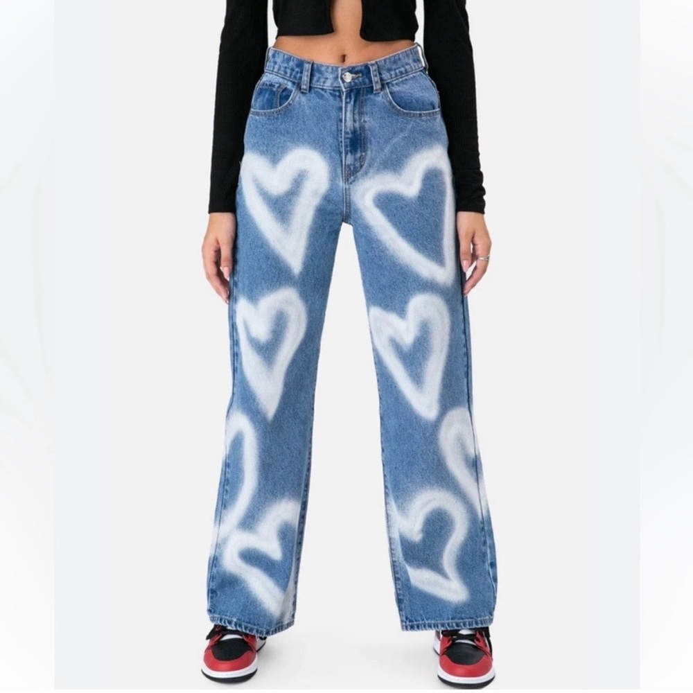 Adika Heart Jeans in size Small
